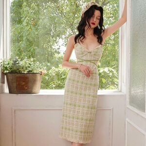 New Lacemade Miss Tinks Textured Tweed Corset Dress Sz XS/S